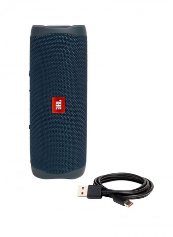 Flip 5 Waterproof Portable Bluetooth Speaker 18.1x6.9x7.4cm Blue