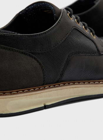 Lace-Up Casual Formal Shoes Black