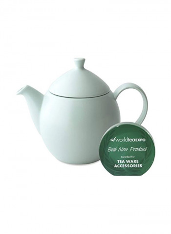 Dew Teapot With Basket Infuser Minty Aqua