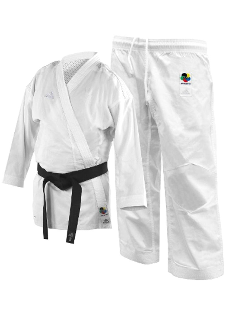 Kumite Fighter Karate Uniform - Brilliant White, 155cm