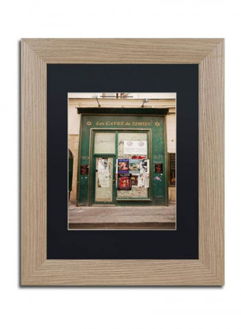 Les Caves De Simon Framed Wall Art Multicolour 11 x 14inch