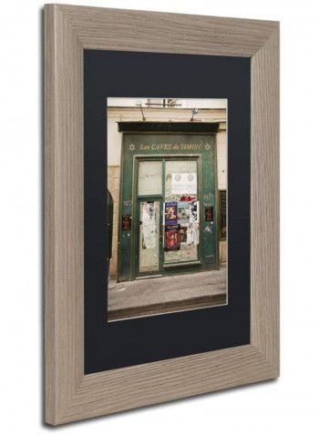 Les Caves De Simon Framed Wall Art Multicolour 11 x 14inch