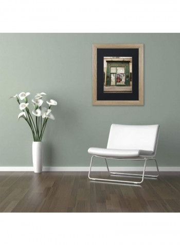 Les Caves De Simon Framed Wall Art Multicolour 11 x 14inch