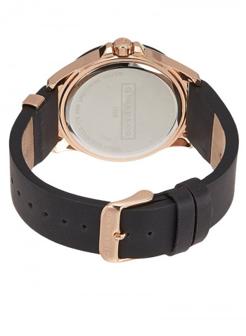 Men's Leather Analog Watch 1765-01