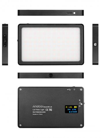 MFL-05 Mini 96 LED Video Light Lamp 3500K-5700K Dimmable Black