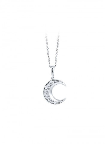 925 Sterling Silver With Cubic Zirconia Pendant Necklace