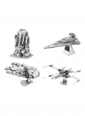 Metal Earth 3D Model Kits - Star Wars Set of 4 7 x 5 x 1بوصة
