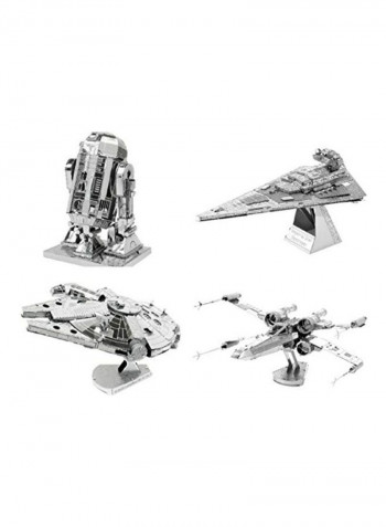 Metal Earth 3D Model Kits - Star Wars Set of 4 7 x 5 x 1بوصة
