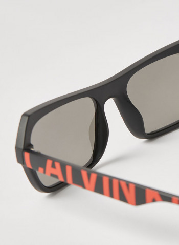Full Rim Injected Modified Rectangle Sunglasses - Lens Size: 54 mm
