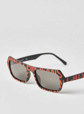Full Rim Injected Modified Rectangle Sunglasses - Lens Size: 54 mm