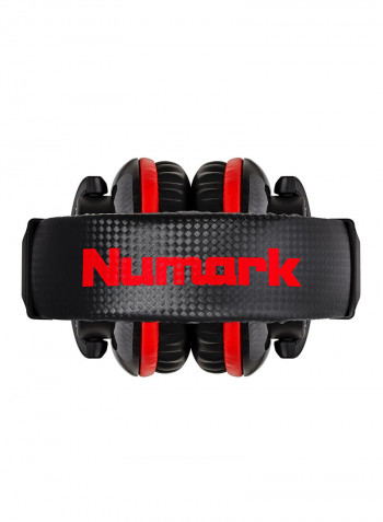 Wave Carbon High Quality Headphones Black/Red