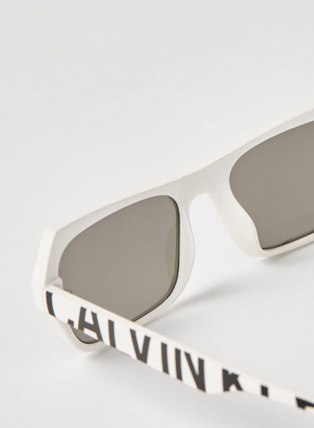 Full Rim Injected Modified Rectangle Sunglasses - Lens Size: 54 mm