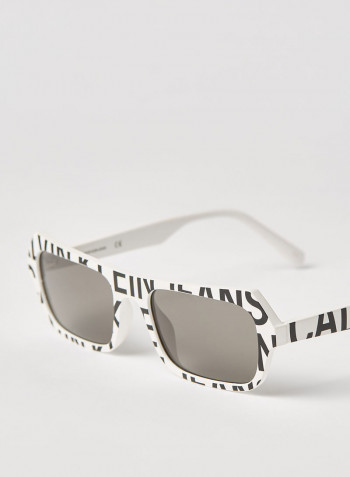 Full Rim Injected Modified Rectangle Sunglasses - Lens Size: 54 mm