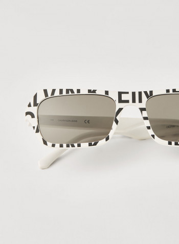 Full Rim Injected Modified Rectangle Sunglasses - Lens Size: 54 mm