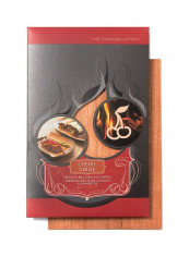 6-Piece Cherry Cerise Barbeque Grilling Papers Beige 6x9inch