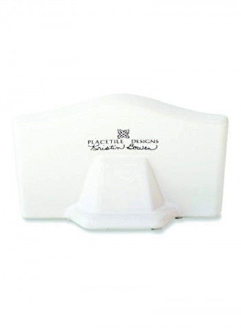 Ceramic Place Card White 2.25x3.25inch