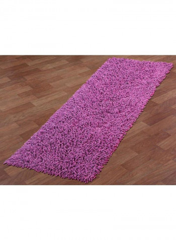 Shagadelic Chenille Twist Rug Runner Purple 2 x 5feet