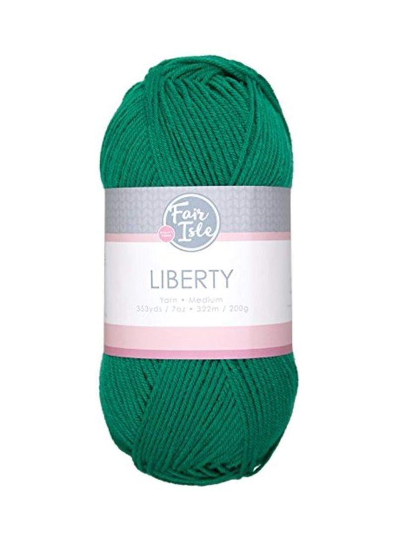 Liberty Acrylic Yarn Emerald 353yard