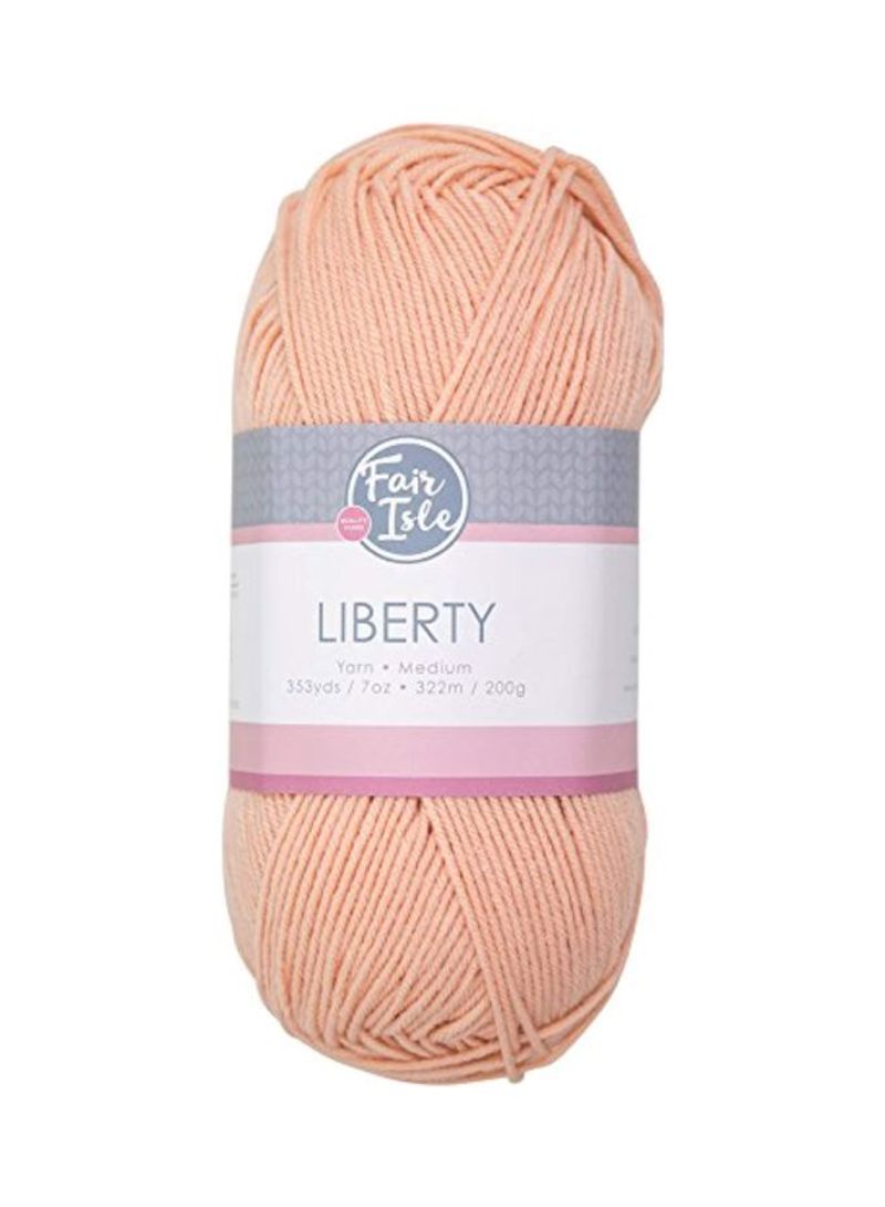 Liberty Acrylic Yarn Peach 353yard