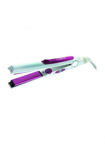 Ceramic Plated Flat Iron White/Purple