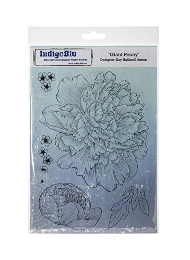 Cling Mounted Stamp Giant Peony