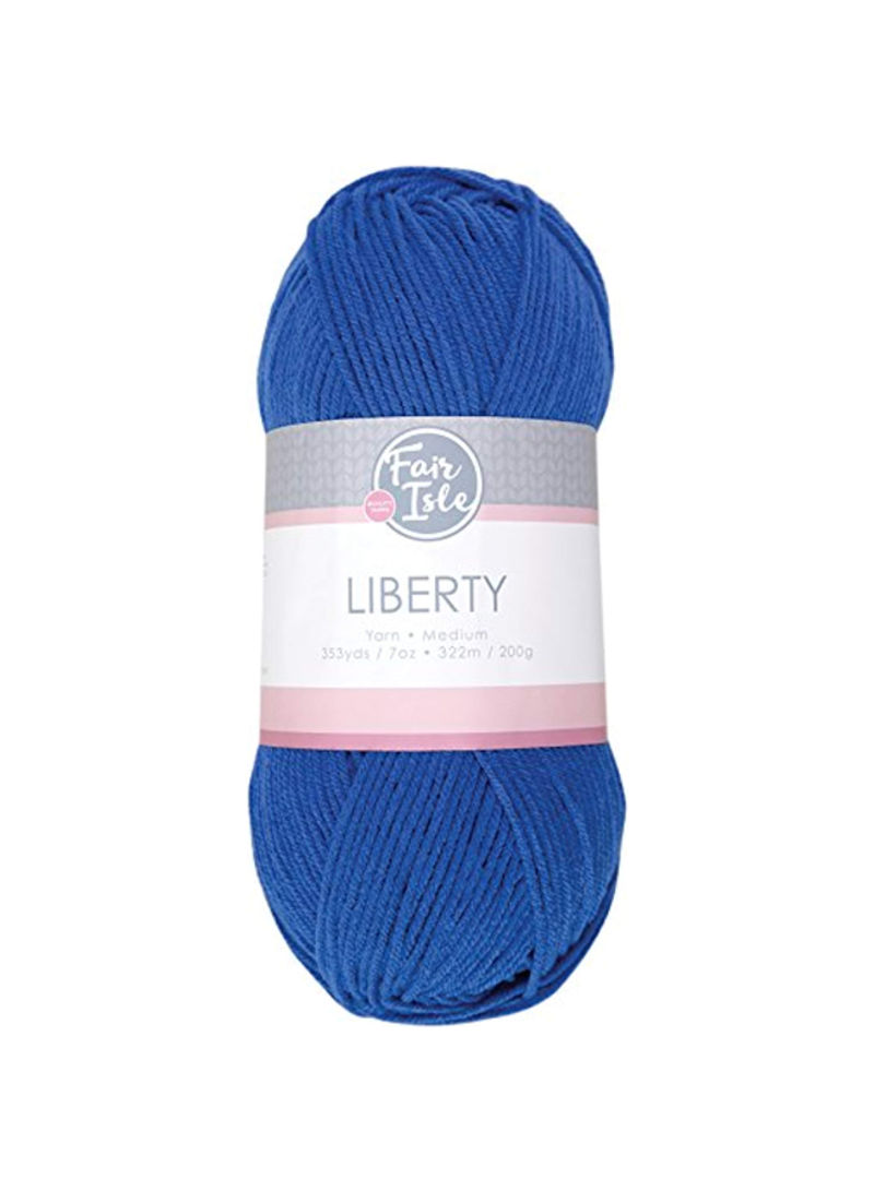 Liberty Acrylic Yarn Blue 353yard