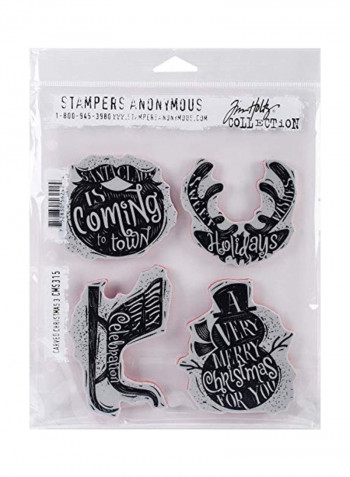 Tim Holtz Cling Stamps Black