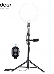 10 Inch LED Video Ring Light Photography Lamp Black/White