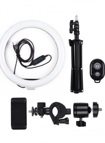 10 Inch LED Video Ring Light Photography Lamp Black/White