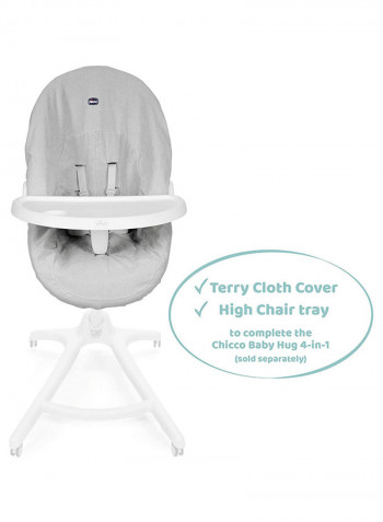 Baby Hug 4-In-1 Meal Kit (High Chair Tray + Terry Cloth Cover), Neutral