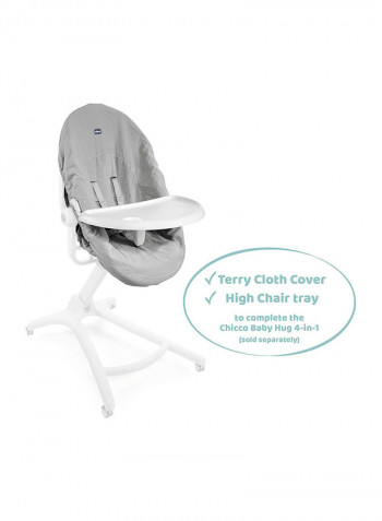 Baby Hug 4-In-1 Meal Kit (High Chair Tray + Terry Cloth Cover), Neutral