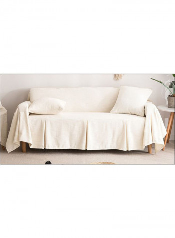 Modern Style Sofa Slipcover Beige