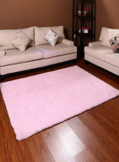 Anti-Slip Living Room Mat Pink 80 x 120centimeter