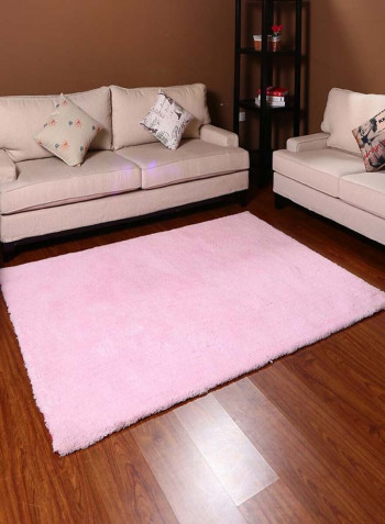 Anti-Slip Living Room Mat Pink 80 x 120centimeter