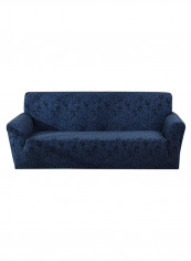 Simple Comfortable Sofa Slipcover Blue/Black 90 x 140centimeter