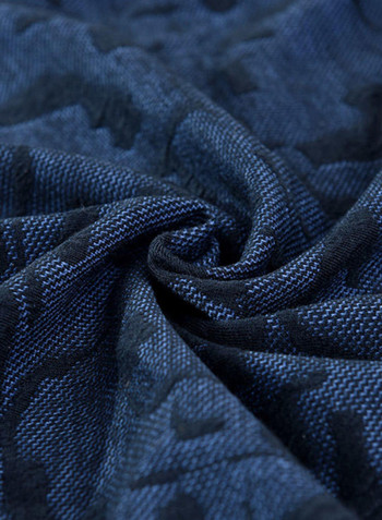 Simple Comfortable Sofa Slipcover Blue/Black 90 x 140centimeter