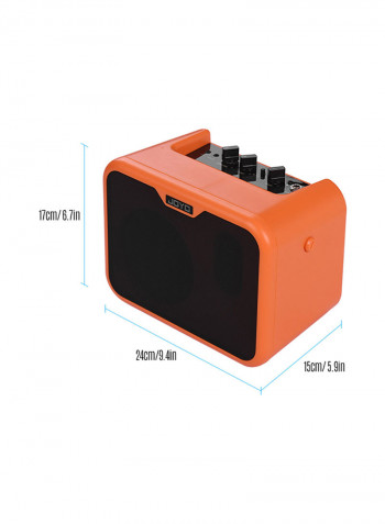 Acoustic Guitar Amplifier Speaker With Power Adapter