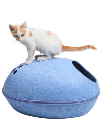 Soft And Adorable Pet Cave Blue 47 x 20 x 40centimeter