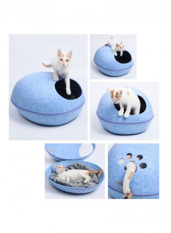 Soft And Adorable Pet Cave Blue 47 x 20 x 40centimeter