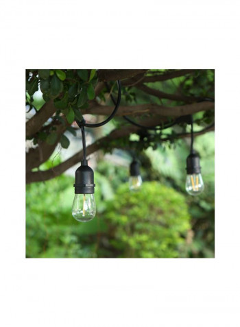 10-Piece LED Filament Lamp Socket Holder With 2 Spare Bulb Black
