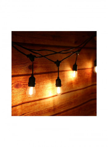 10-Piece LED Filament Lamp Socket Holder With 2 Spare Bulb Black