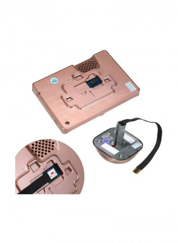 Digital Night Vision Peephole Doorbell Rose Gold 20.5centimeter