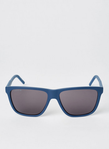 Men's Full Rimmed Modified Rectangular Frame Sunglasses - Lens Size: 57 mm