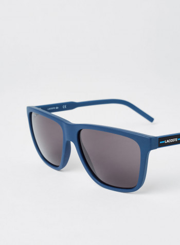 Men's Full Rimmed Modified Rectangular Frame Sunglasses - Lens Size: 57 mm