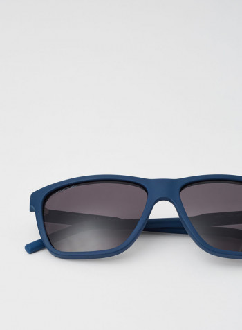 Men's Full Rimmed Modified Rectangular Frame Sunglasses - Lens Size: 57 mm