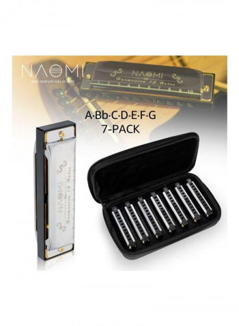 7-Piece Blues Band Harmonica Set