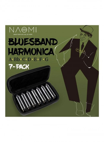 7-Piece Blues Band Harmonica Set