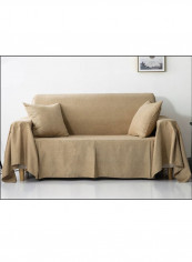 Solid Pattern Sofa Slipcover Coffee