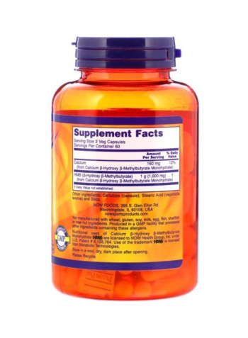 HMB Dietary Supplement 500 Mg - 120 Capsules