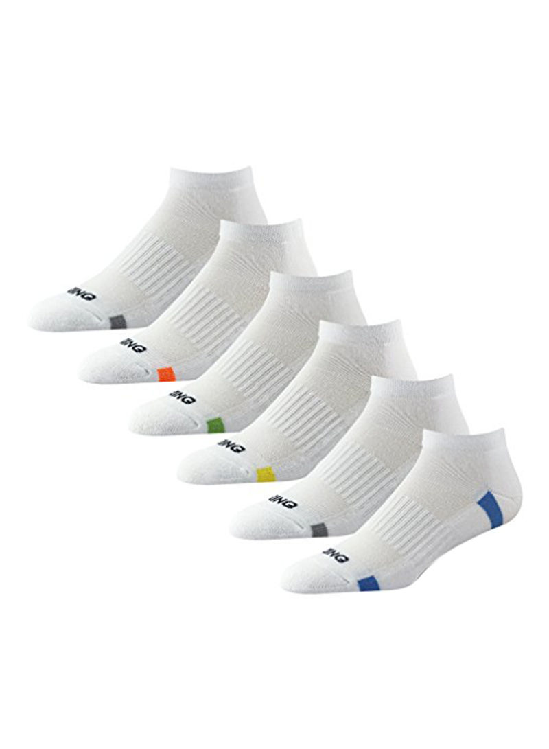 Pack Of 6 Athletic Low Ankle Running Socks
